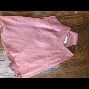 Silk pink top